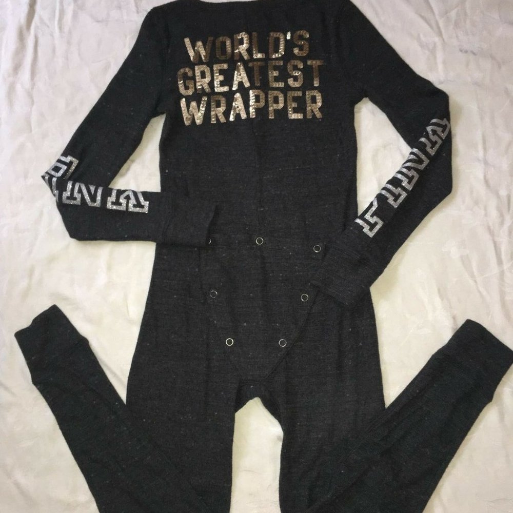 NEW Victoria's Secret Pink Thermal Onesie Bling